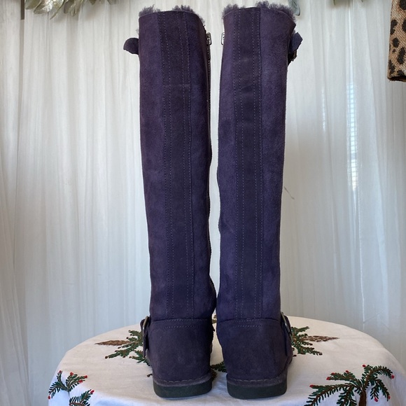 REDUCED!! Anna Sui for Hush Puppies tall suede boots! Zipper! Size 6 us - Picture 7 of 17